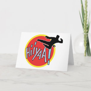 Martial Arts Karate Kid Helgkort