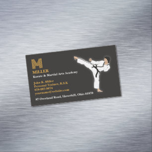 Martial Arts Karate Magnetiska Visitkort