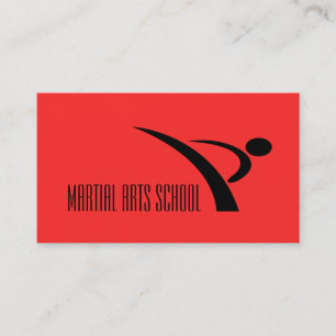 Martial Arts Karate Self Defence Affärskort Visitkort