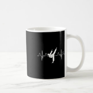 Martial Arts Karateist Heartslag Comt Sport Athlet Kaffemugg