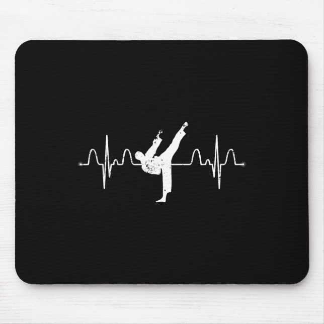Martial Arts Karateist Heartslag Comt Sport Athlet Musmatta (Framsidan)