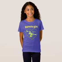 Martial Arts Kicking Girl Sport Den här Cute Karat