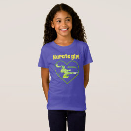 Martial Arts Kicking Girl Sport Den här Cute Karat T Shirt
