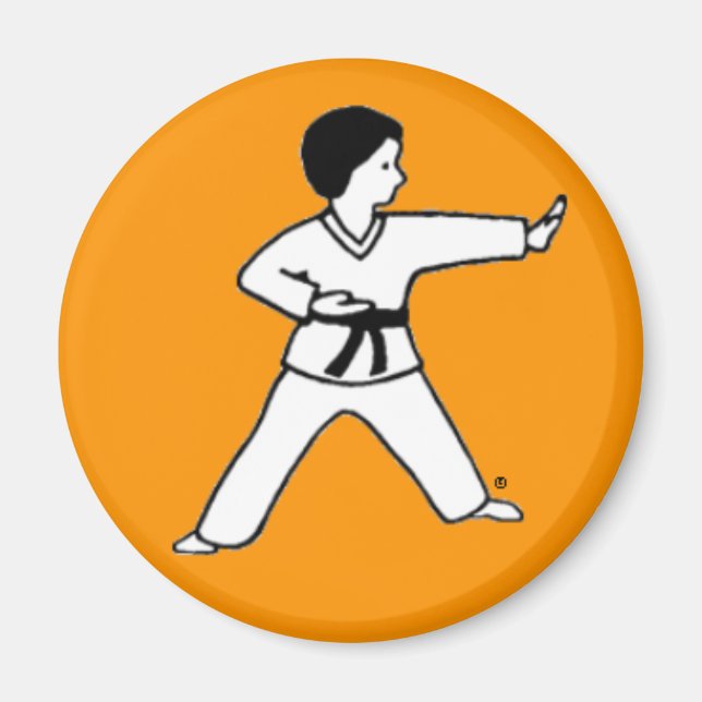 Martial Arts Kid 6 orange magnet (Framsidan)