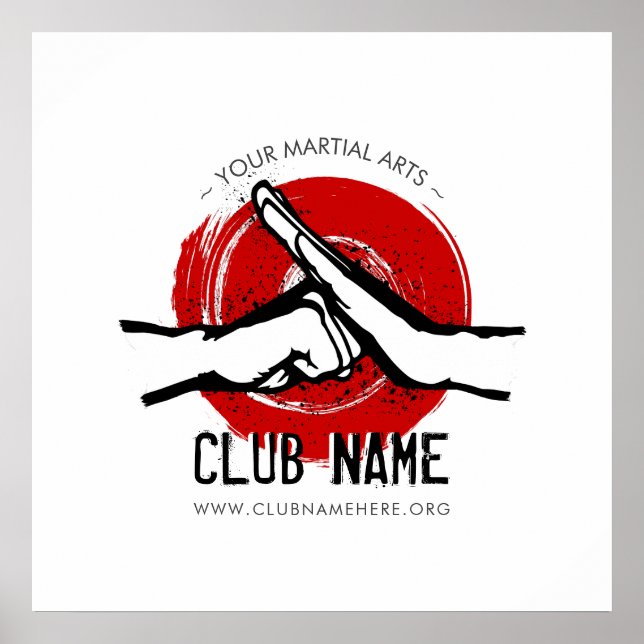 Martial Arts-Klubben Poster (Framsidan)
