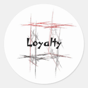 Martial Arts Loyalty Stickers Runt Klistermärke