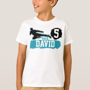 Martial Arts Ninja Warrior Theme Birthday Boy T Shirt