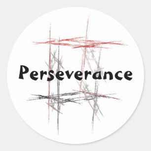 Martial Arts Perseverance Stickers Runt Klistermärke