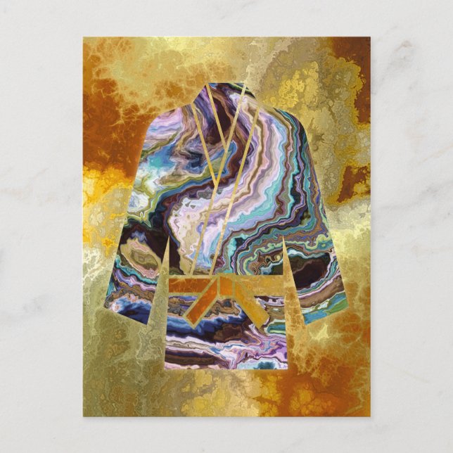 Martial Arts Postcard - Karate Judo Keikogi Vykort (Framsida)