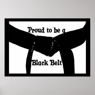 Martial Arts Proud är ett svart Poster i Bälte.