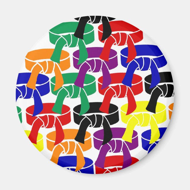 Martial Arts Rank Bälte Magnet (Framsidan)