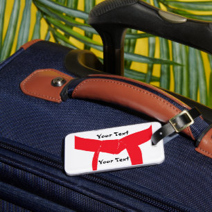 Martial Arts Red Bälte Gear Bag Märkre Bagagebricka
