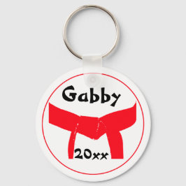 Martial Arts Red Bälte Nyckelring