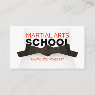 Martial Arts School / Karate dojo Visitkort