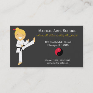 Martial Arts School Visitkort