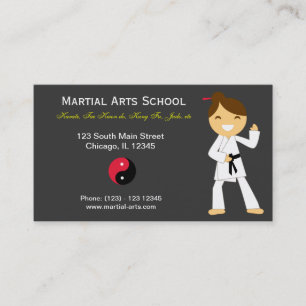Martial Arts School Visitkort