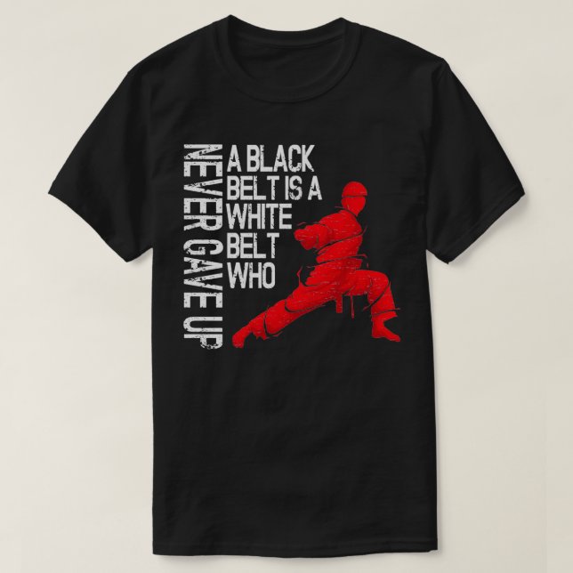 Martial Arts Shirt Taekwondo Karate A Black Belt I T (Design framsida)