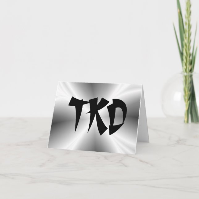 Martial Arts Silver TKD Kort (Framsida)