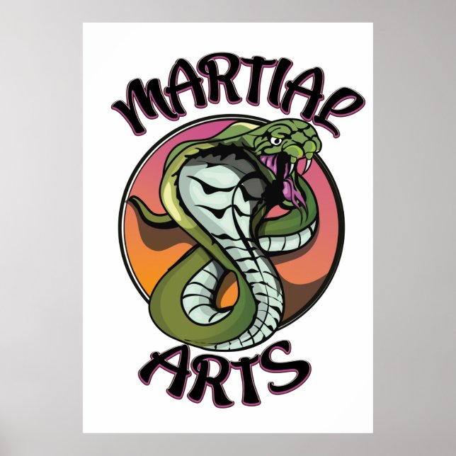 Martial Arts Snake Poster (Framsidan)