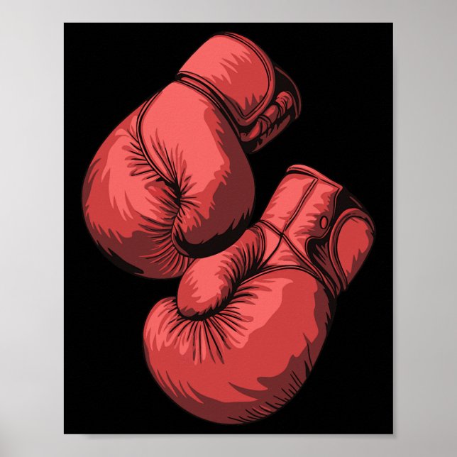 Martial Arts Sport Slående Bag Sparring Boxer Poster (Framsidan)