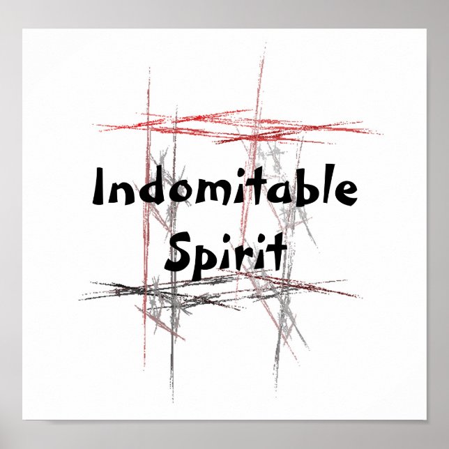 Martial Arts Tenets Indomitable Spirit Poster (Framsidan)