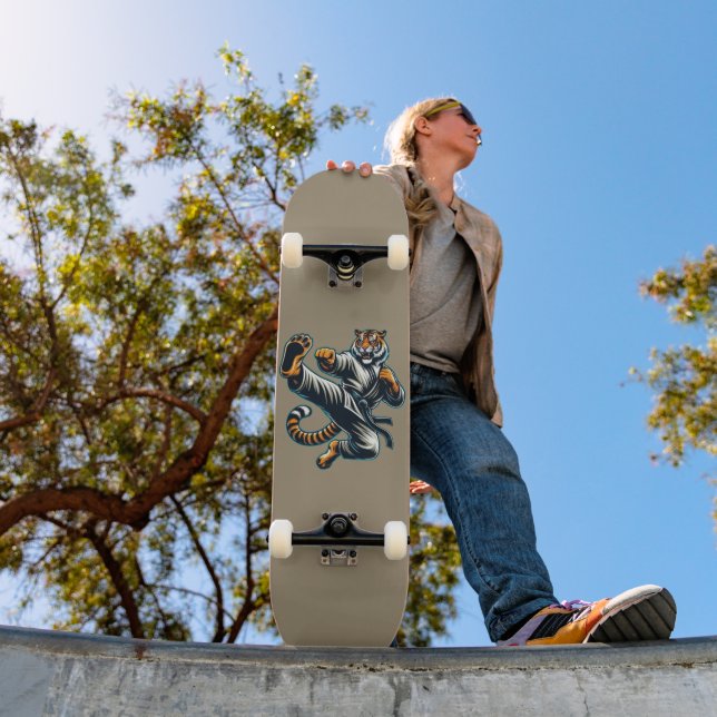 Martial Arts Tiger Mini Skateboard Bräda 18,5 Cm (Utomhus 1)