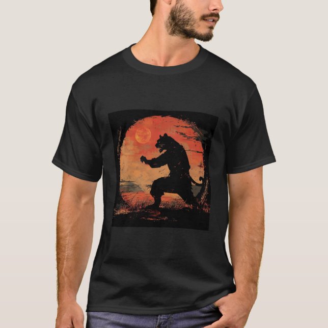 Martial Arts Tiger T Shirt (Framsida)