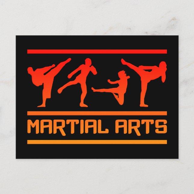 Martial Arts-vykort - anpassa! Vykort (Framsida)