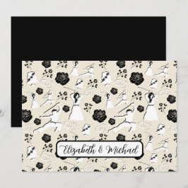 Martial Arts Wedding Note Card Anteckningskort