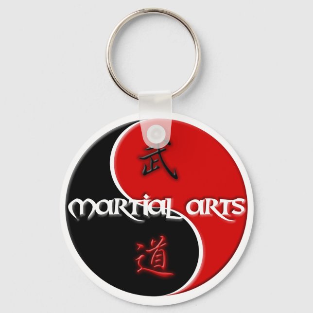 Martial Arts Yin Yang Nyckelring (Framsida)