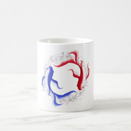 Martial Flöde Abstrakt Yin Yang Kampsport Kaffemugg