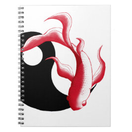 Martial Flow Abstrakt YinYang Kampsportdekal Anteckningsbok