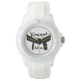 Martialkonst 1:a graden Black Bälte Armbandsur