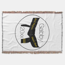 Martialkonst 2:a graden Black Bälte Filt