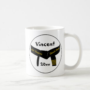Martialkonst 4:e graden Black Bälte-kaffe Mugg