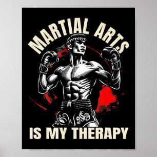 Martialkonst är min terapi - Karate1 Poster
