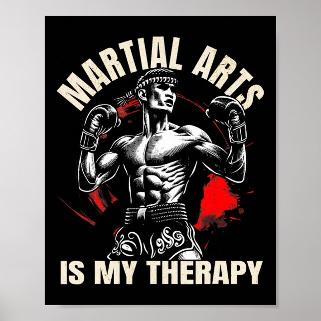 Martialkonst är min terapi - Karate1 Poster (Framsidan)