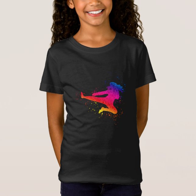 Martialkonst av honkön, Hög kind, Färg Stänk T Shirt (Framsida)