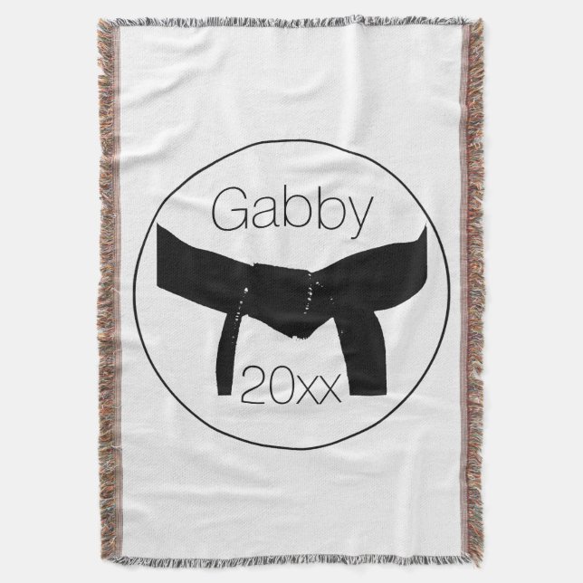 Martialkonst Basic Black Bälte Mysfilt (Framsidan Vertikal)