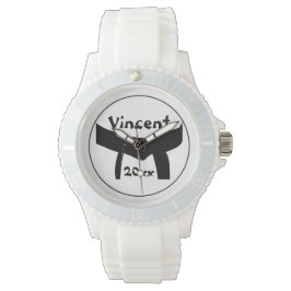 Martialkonst Basic Black Bälte Wrist Watch Armbandsur