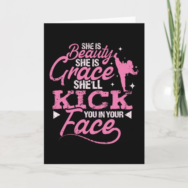 Martialkonst Beauty and Grace Kort (Framsida)