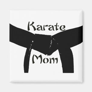 Martialkonst Black Bälte Karate Mamma Magnet