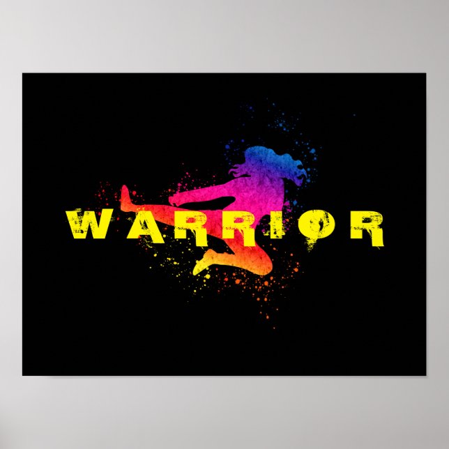 Martialkonst bland kvinnor - Warrior Poster (Framsidan)