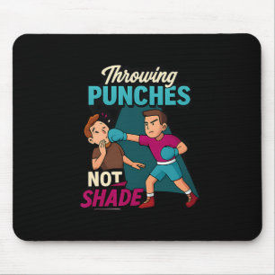 Martialkonst Boxing Humor Throwing Slår design Musmatta