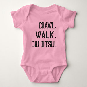 Martialkonst - Crawl Walk Jiu jitsu - karate baby T Shirt