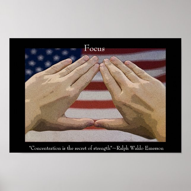 Martialkonst Focus Inspirational Poster (Framsidan)