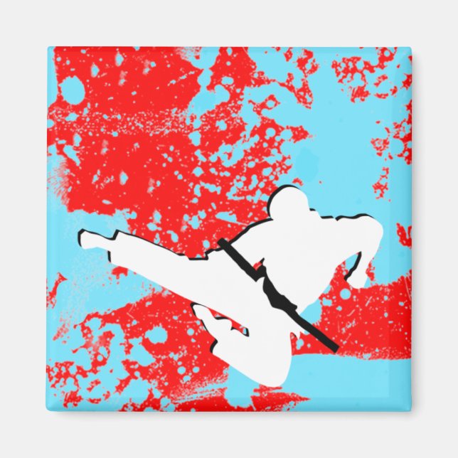 Martialkonst: grunge silhouettes : magnet (Framsidan)