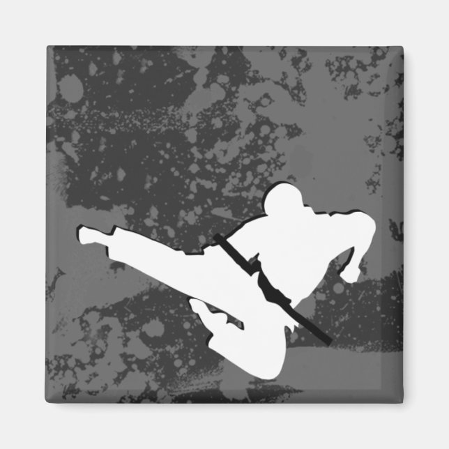 Martialkonst: grunge silhouettes : magnet (Framsidan)