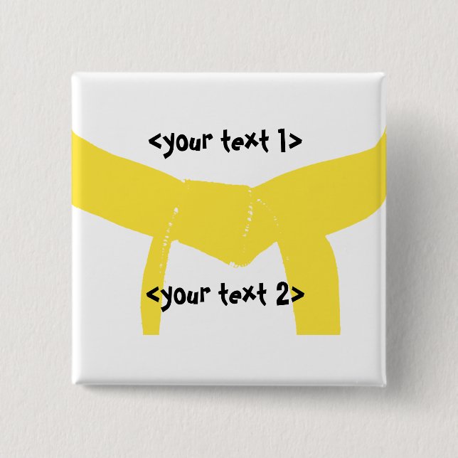 Martialkonst Gulten Bälte Knapp (Framsida)