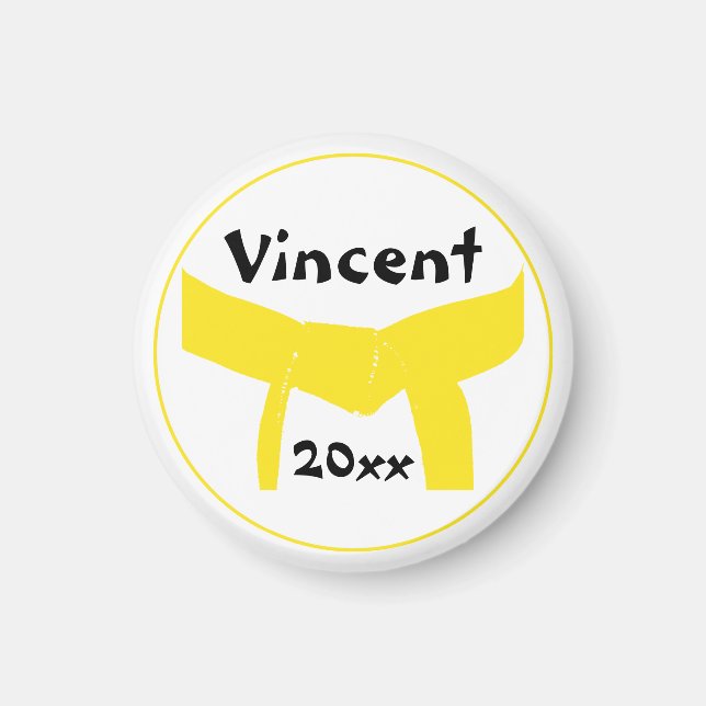 Martialkonst Gulten Bälte Magnet (Framsidan)